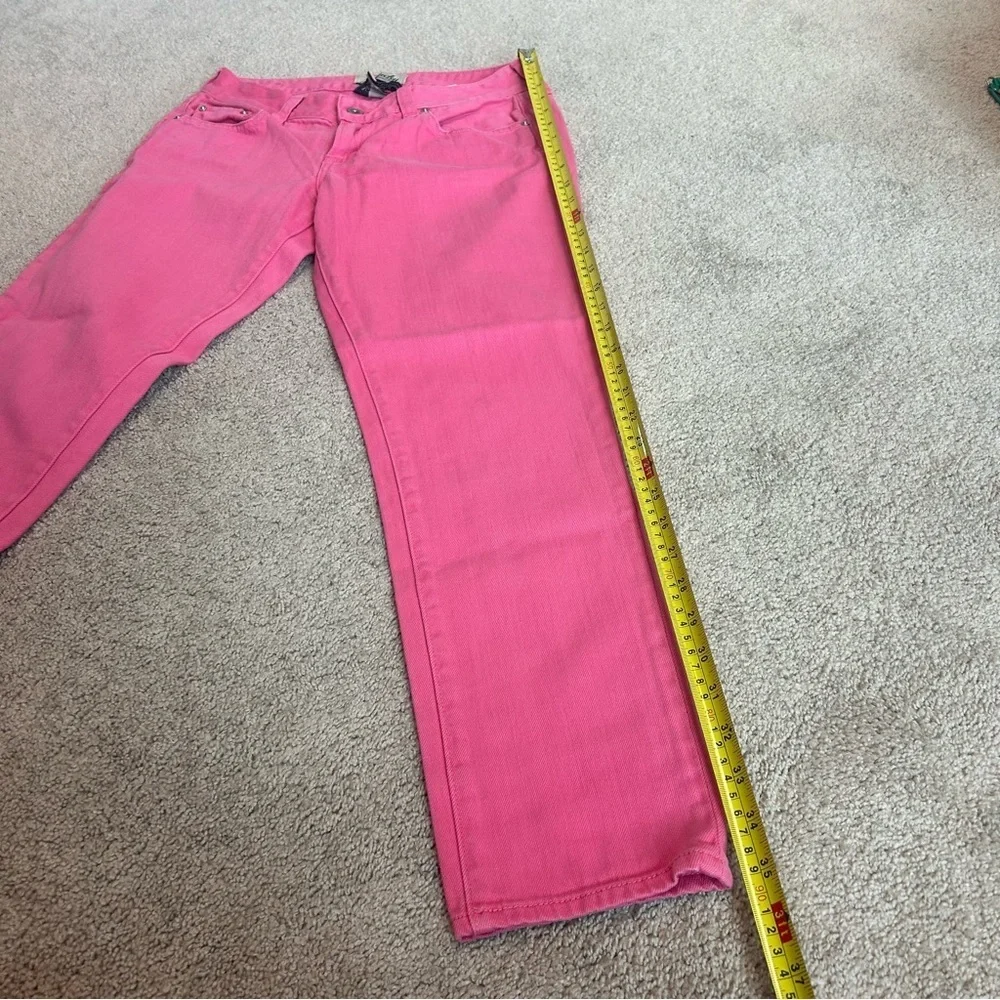 Lucky Brand pink Lola Skinny Mid Rise Slim fit Cropped ankle Jean Sz 28